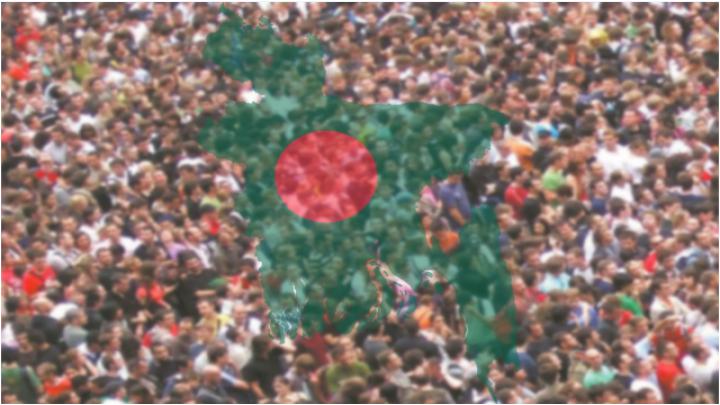 বাংলাদেশের জনসংখ্যা ১৬ কোটি ৯৮ লাখ